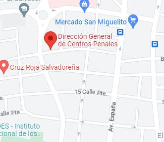 Dirección General de centros penales  de San Salvador.