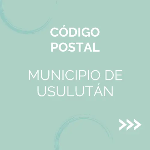 Código postal de Usulután El Salvador.